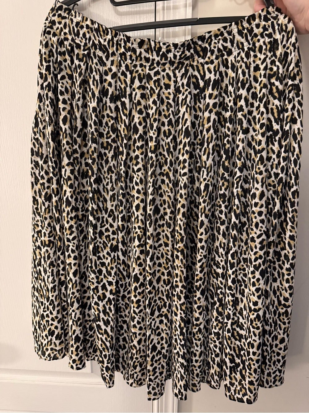 J. Crew A-Line Leopard Print Skirt